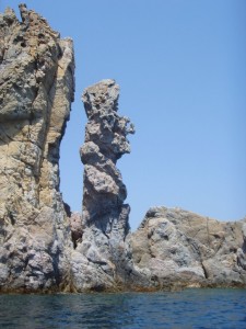 A sculpture in rock
