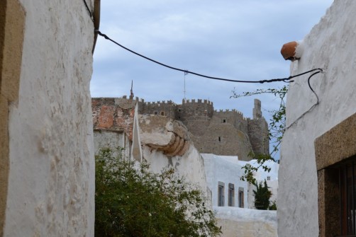 PATMOS MONASTERY VIEW FROM CHORA ALLEY